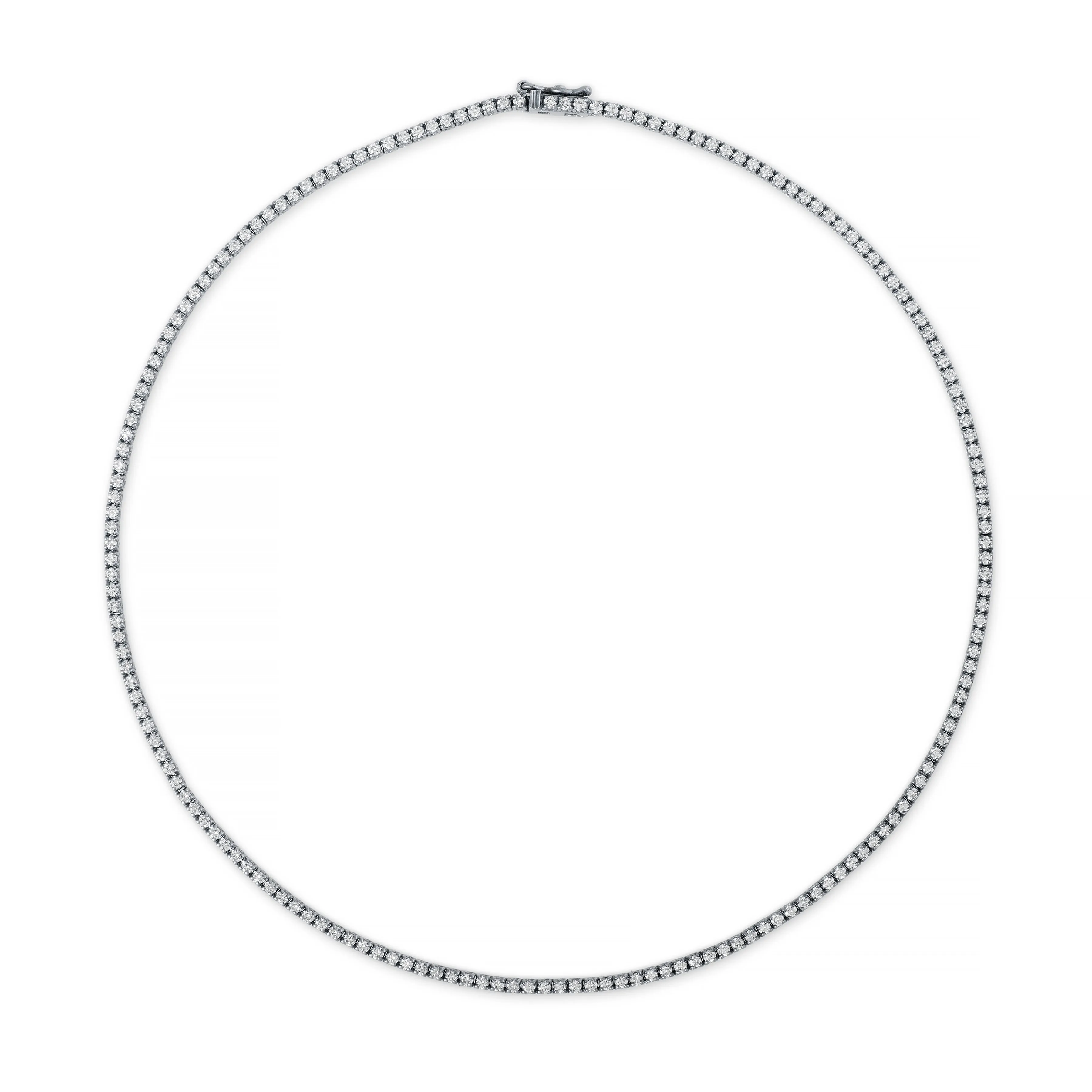 DIAMOND TENNIS TWIGGY NECKLACE