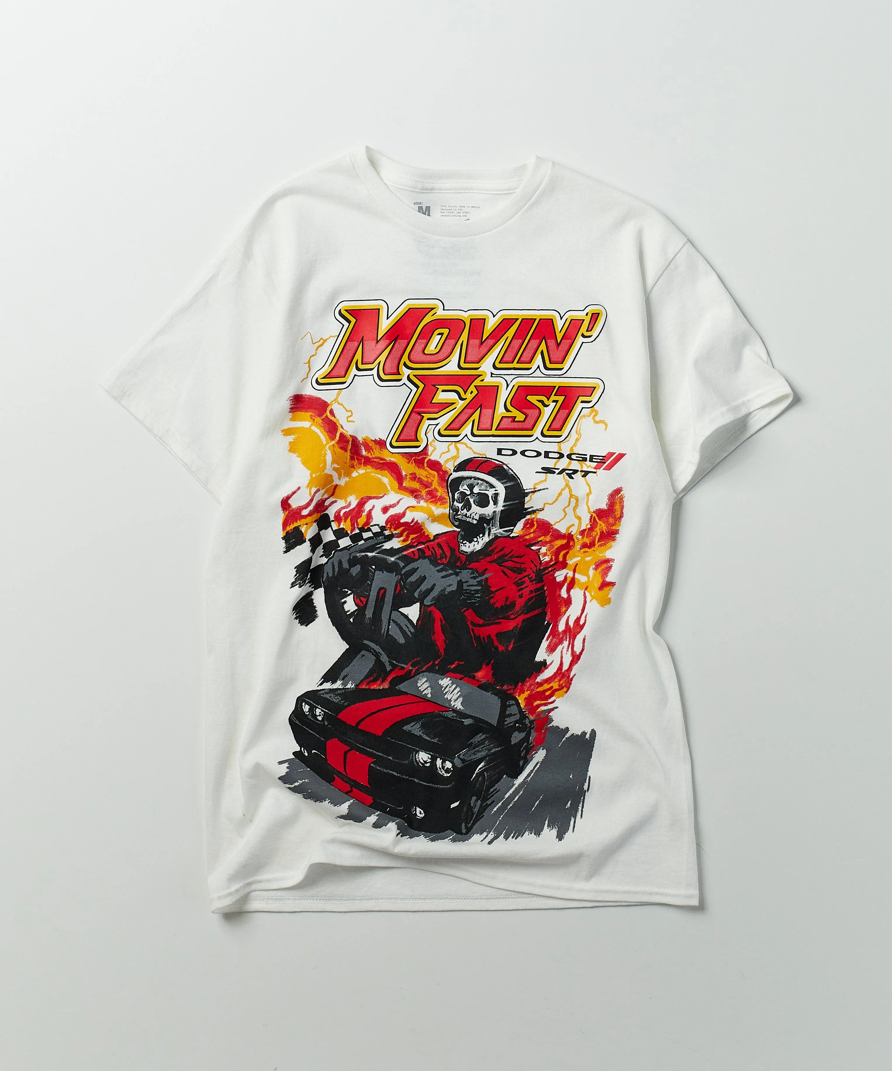 Dodge Moving Fast Tee - White