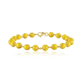 Enamel Tennis Balls Bracelet