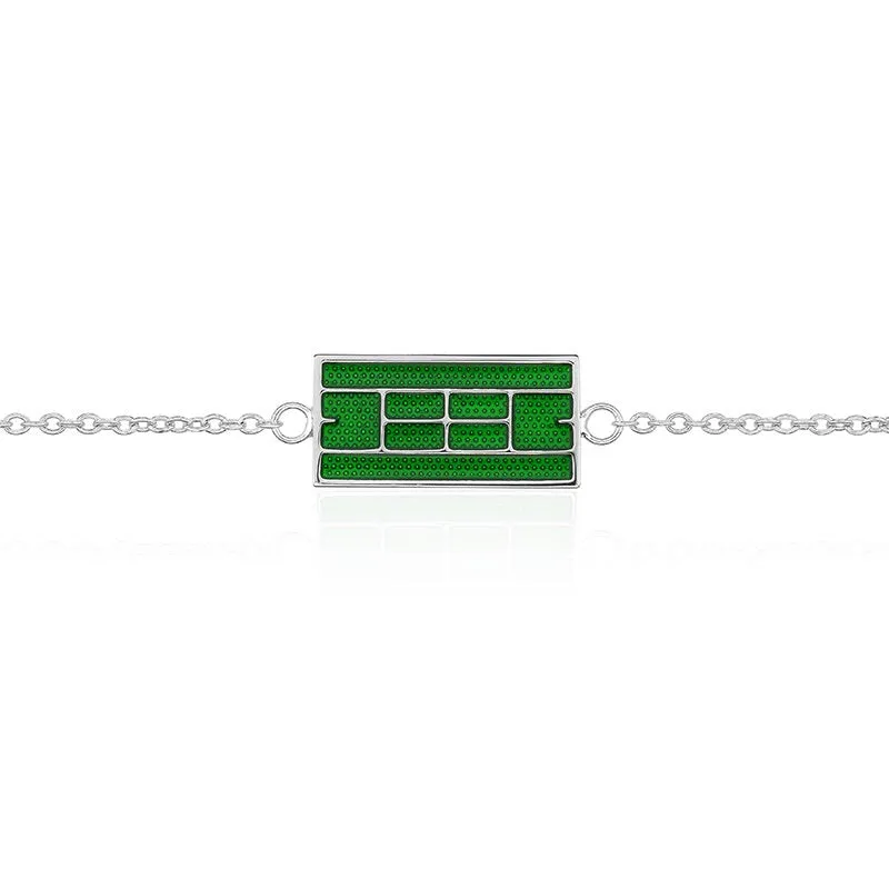 Enamel Tennis Court Bracelet