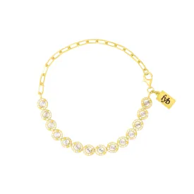 EVA TENNIS BRACELET GOLD