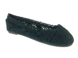 Girls 816 Crochet Slip On Flat Shoes