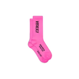 GLAM TENNIS SOCKS - HOT PINK