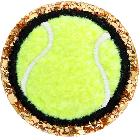 Glitter Varsity Tennis Ball Patch