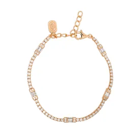 Gold Claribelle Tennis Bracelet