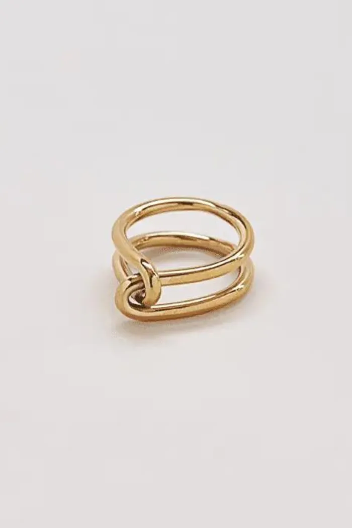 Gold Double Knot Ring