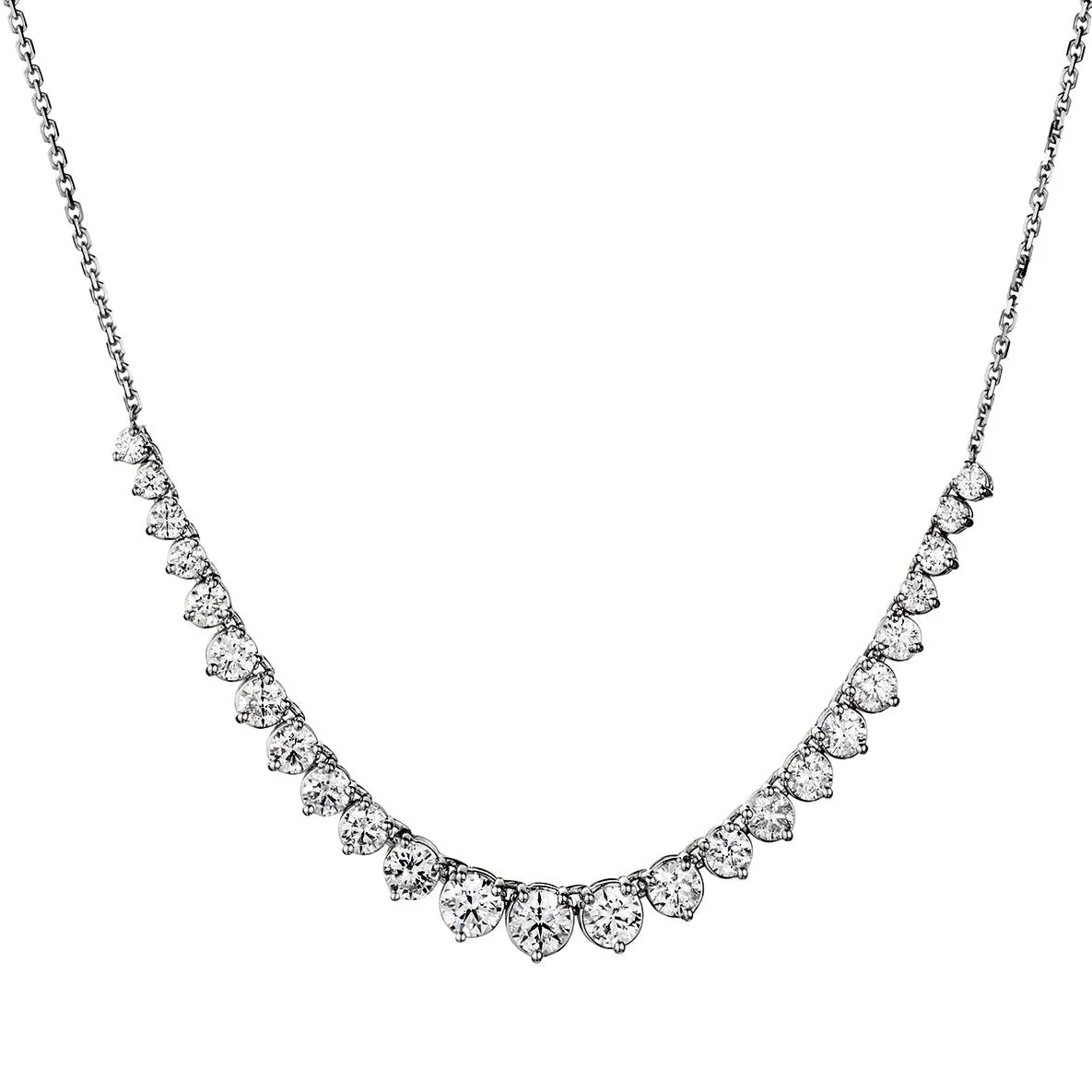 GRADUATED DIAMOND TENNIS NECKLACE