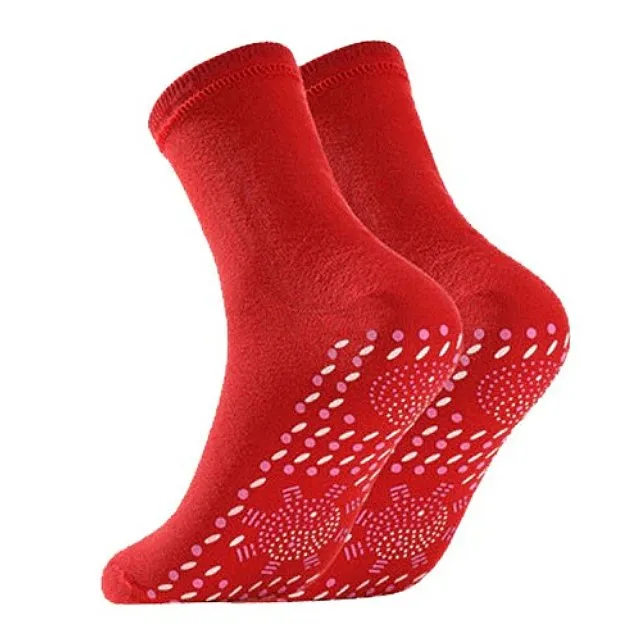 Groovywish Unisex Heated Socks Anti-slip Warm Massaging Stockings