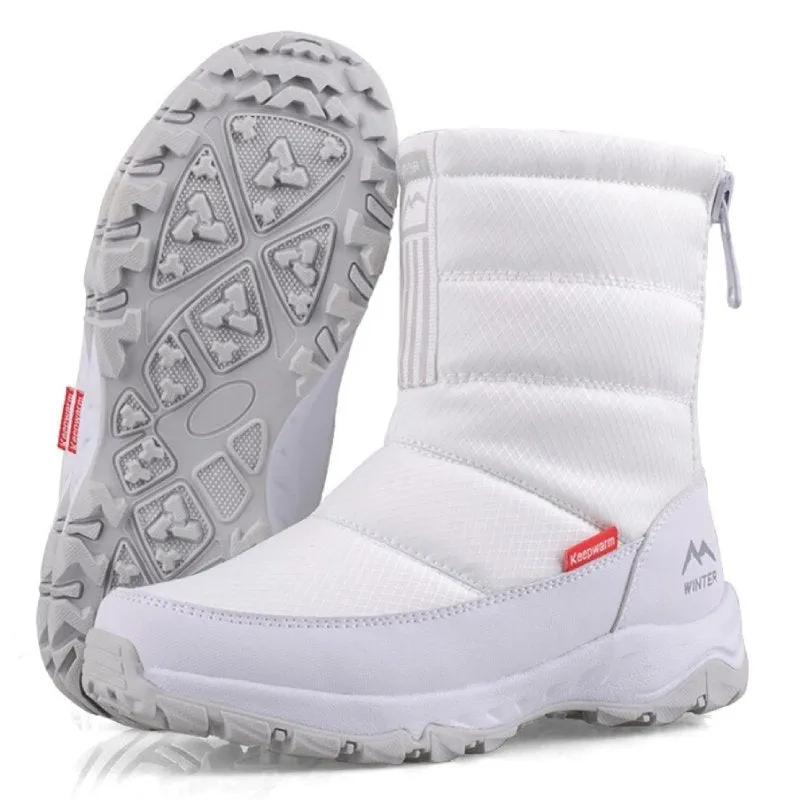 Groovywish Waterproof Women Snow Boots Nonslip Plush Orthopedic Shoes