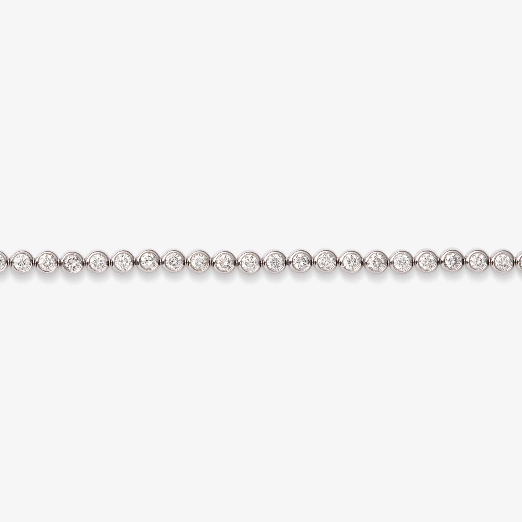 Half Diamond Tennis Bracelet 14k White Gold (1.02 ct tw)