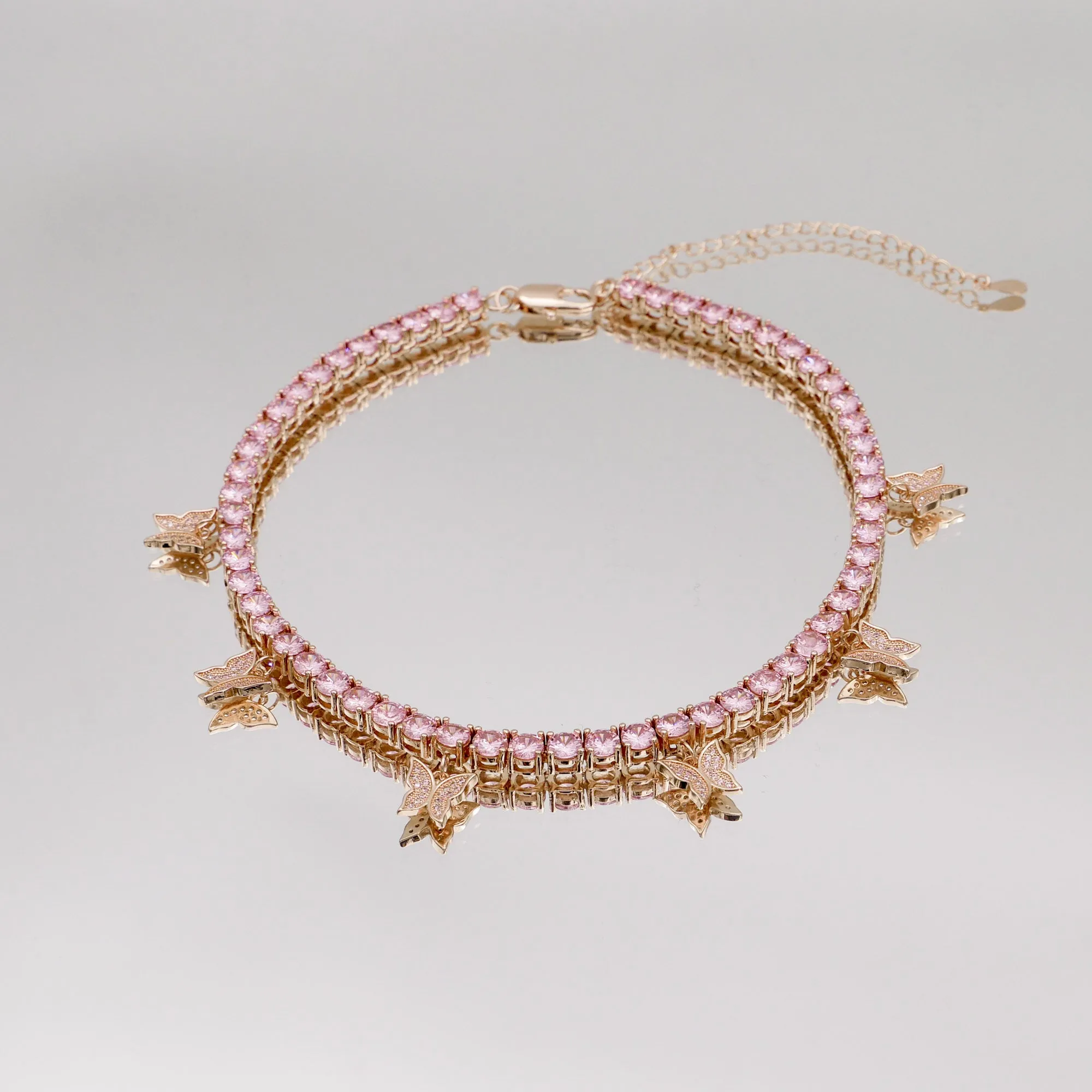 Icy Butterfly Choker (Pink CZ) | PRYA™