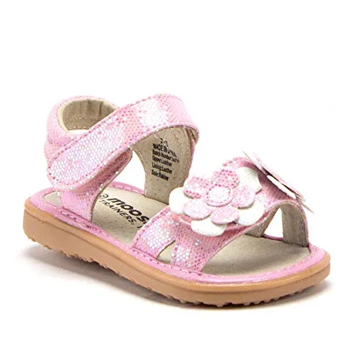 J'aime Aldo Toddler Girls Squeaky Open Toe Ankle Strap Glitter Dress Sandals