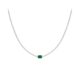 Jenny Emerald Diamond Necklace