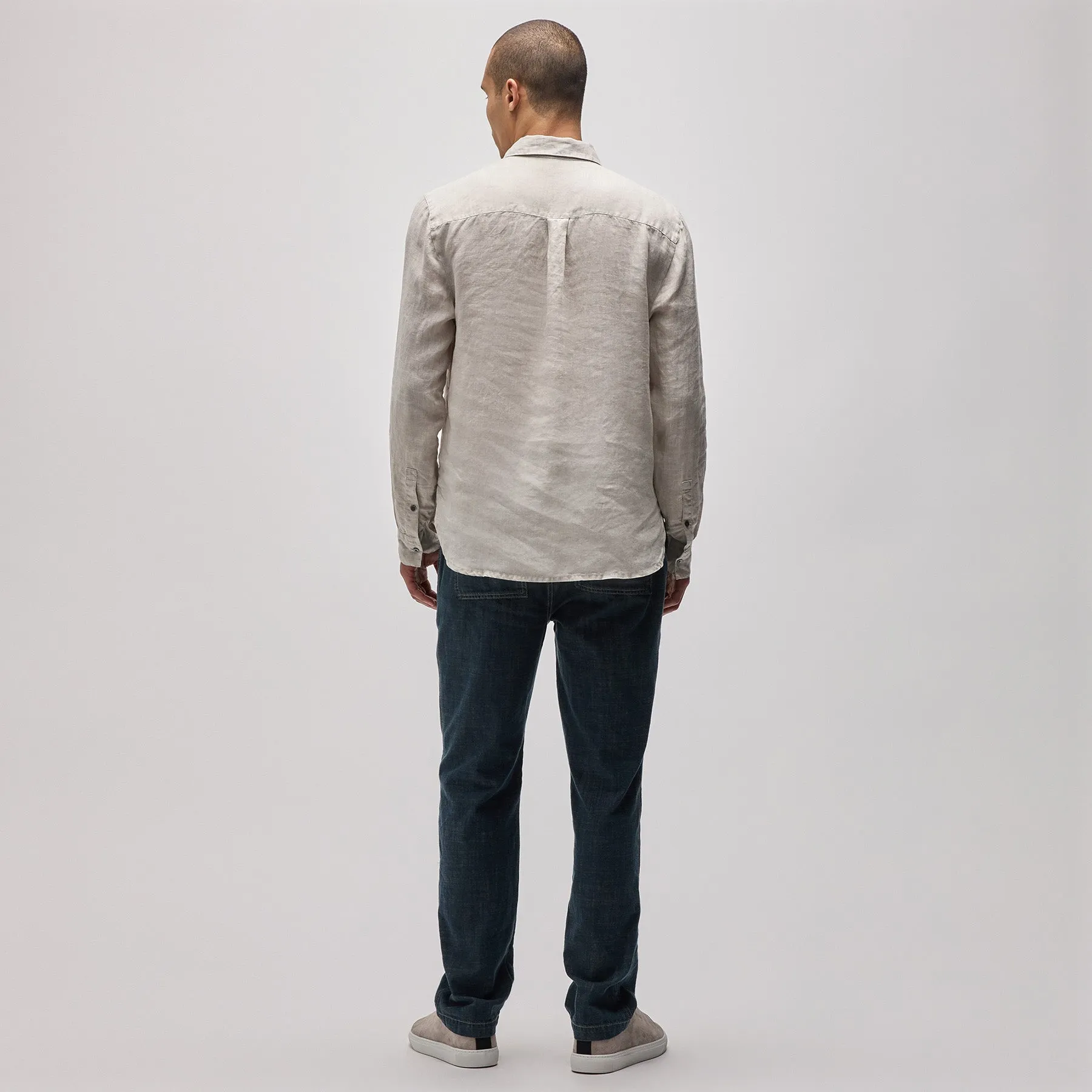 Lightweight Linen Shirt - Salt Pigment