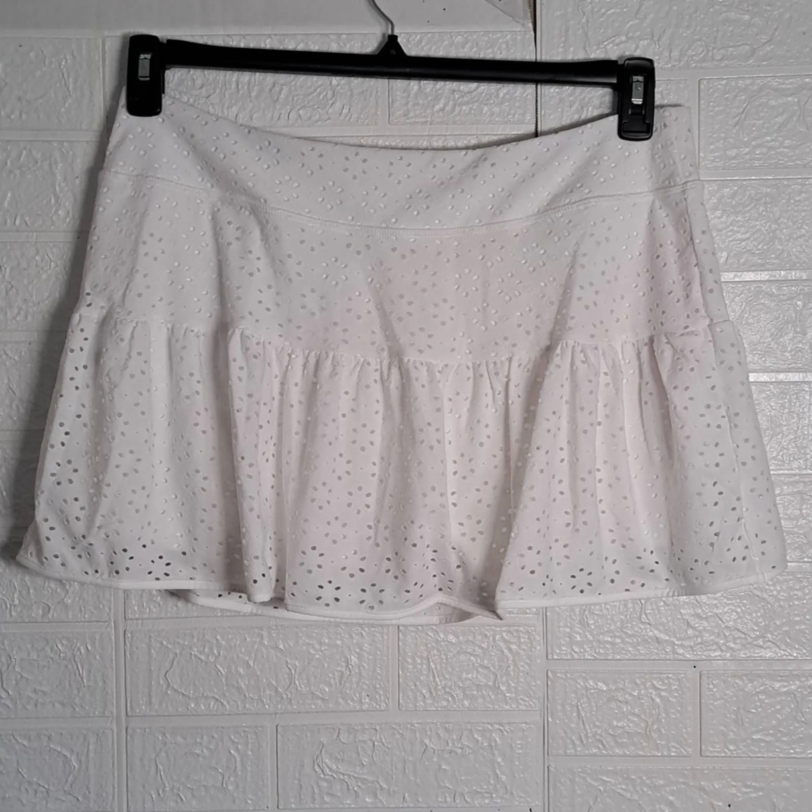 Lilly Pulitzer Luxletic Gardenia Eyelet Skort - Resort White Match Point Eyelet