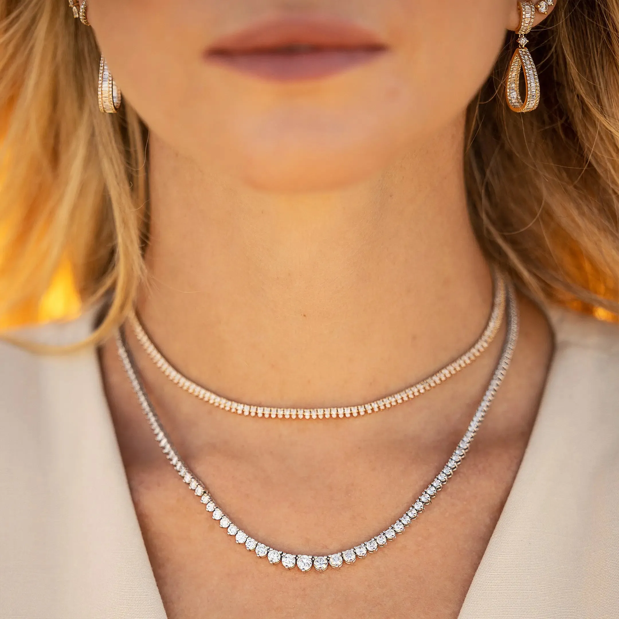 Lorena Diamond Tennis Necklace