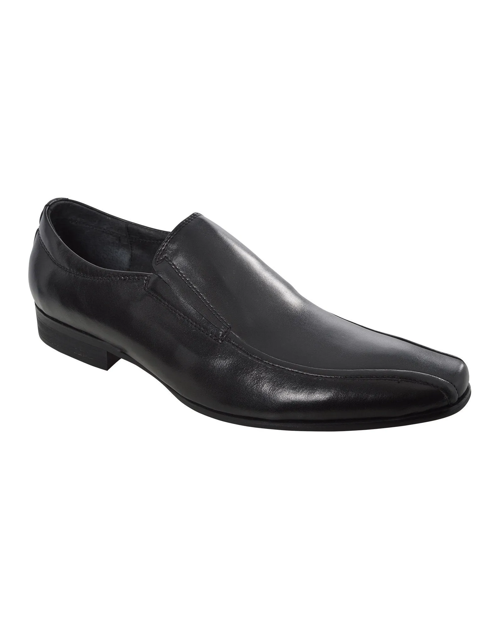 Martino Carolus Black Leather Slip on Shoes