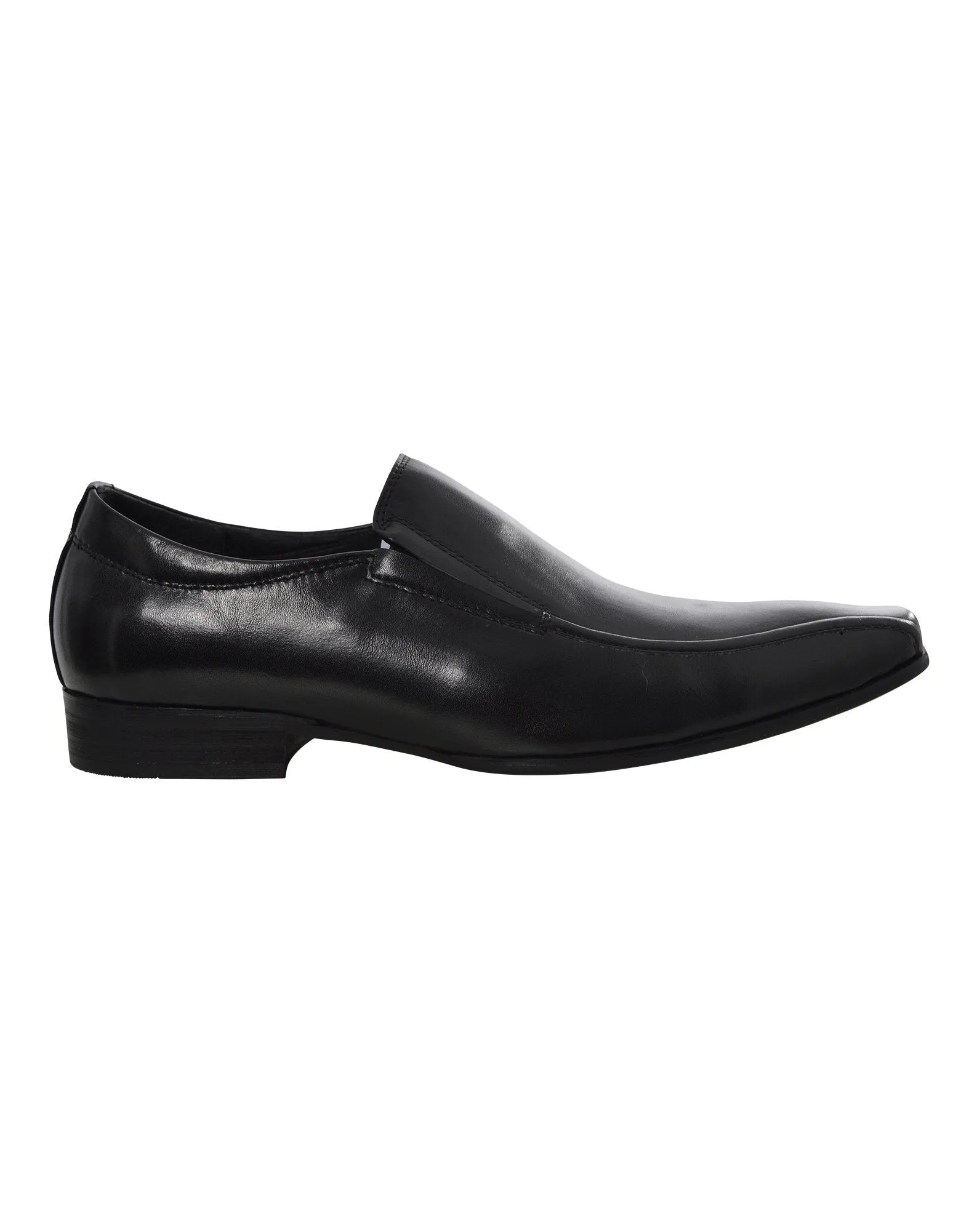 Martino Carolus Black Leather Slip on Shoes