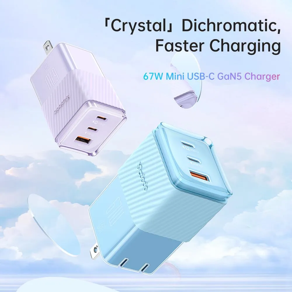 Mcdodo Dichromatic Series GaN 5 Mini Charger 67W US/UK/EU Plug