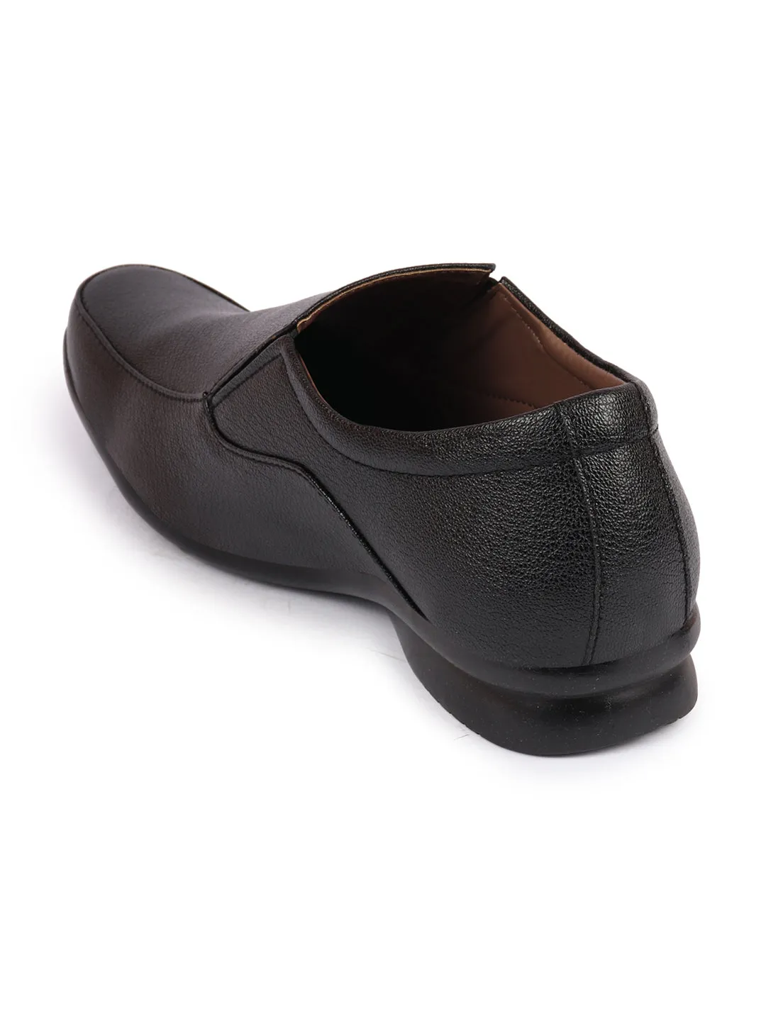 Men Black Formal Slip-On Shoes