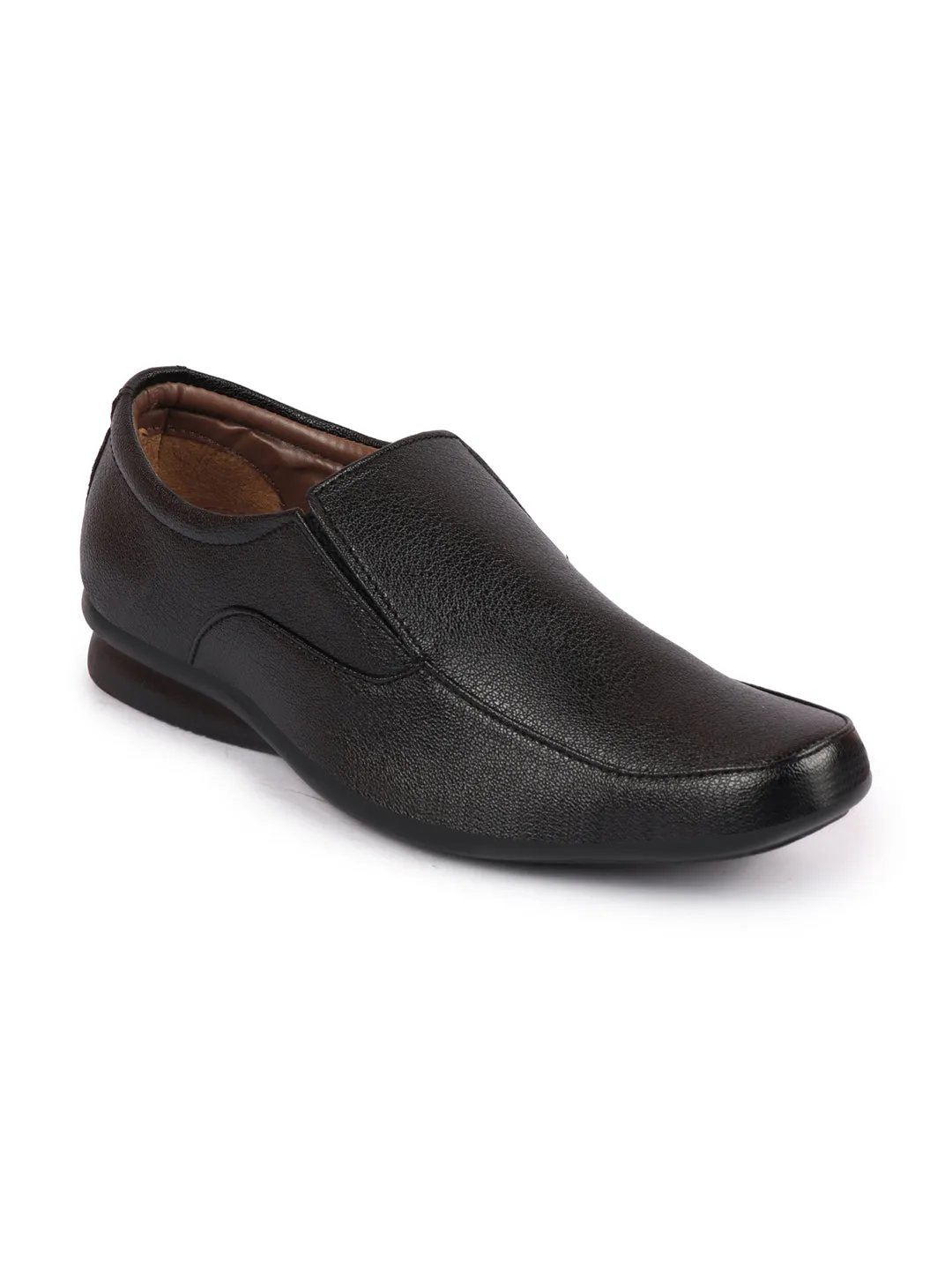 Men Black Formal Slip-On Shoes