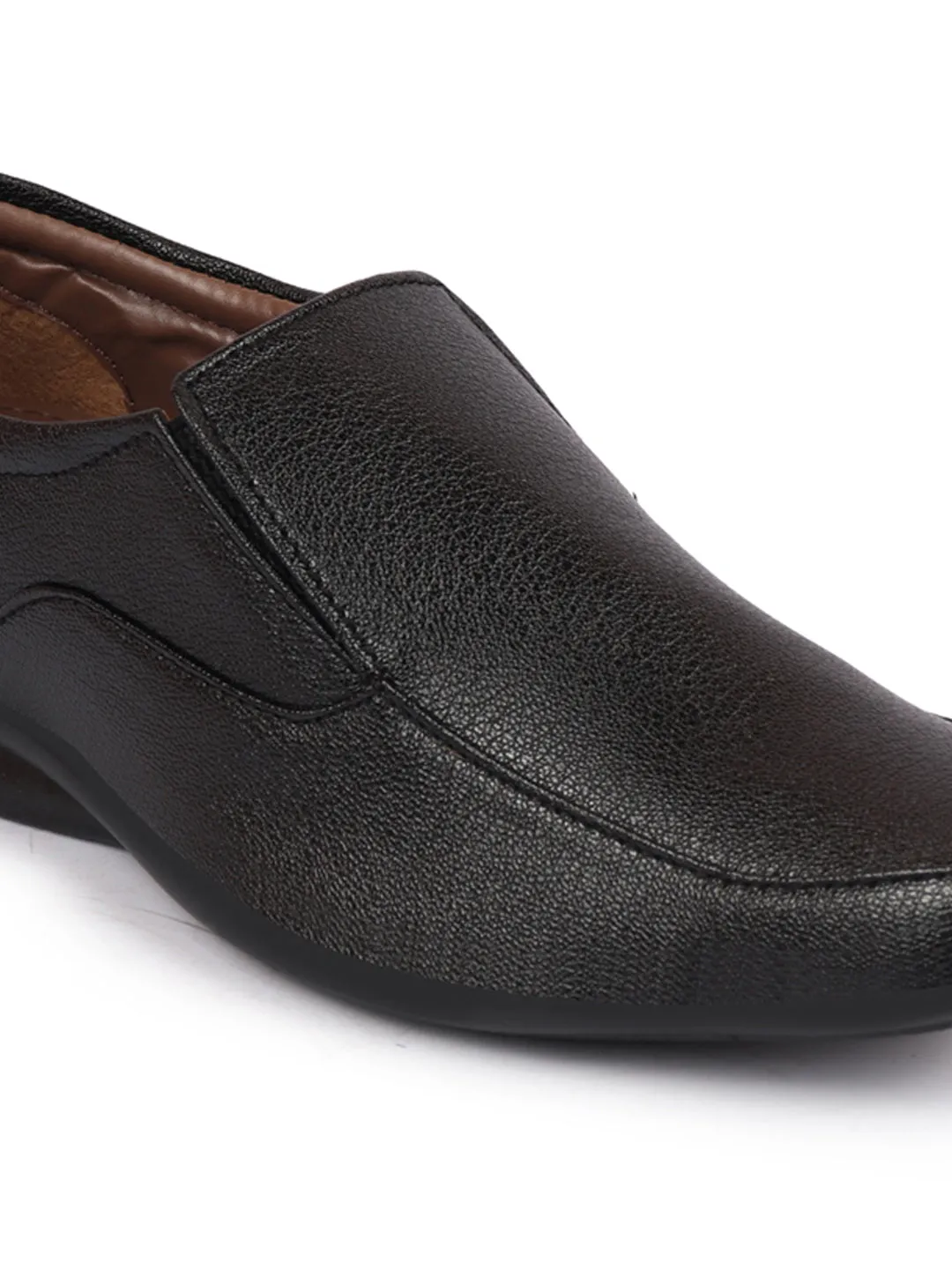 Men Black Formal Slip-On Shoes