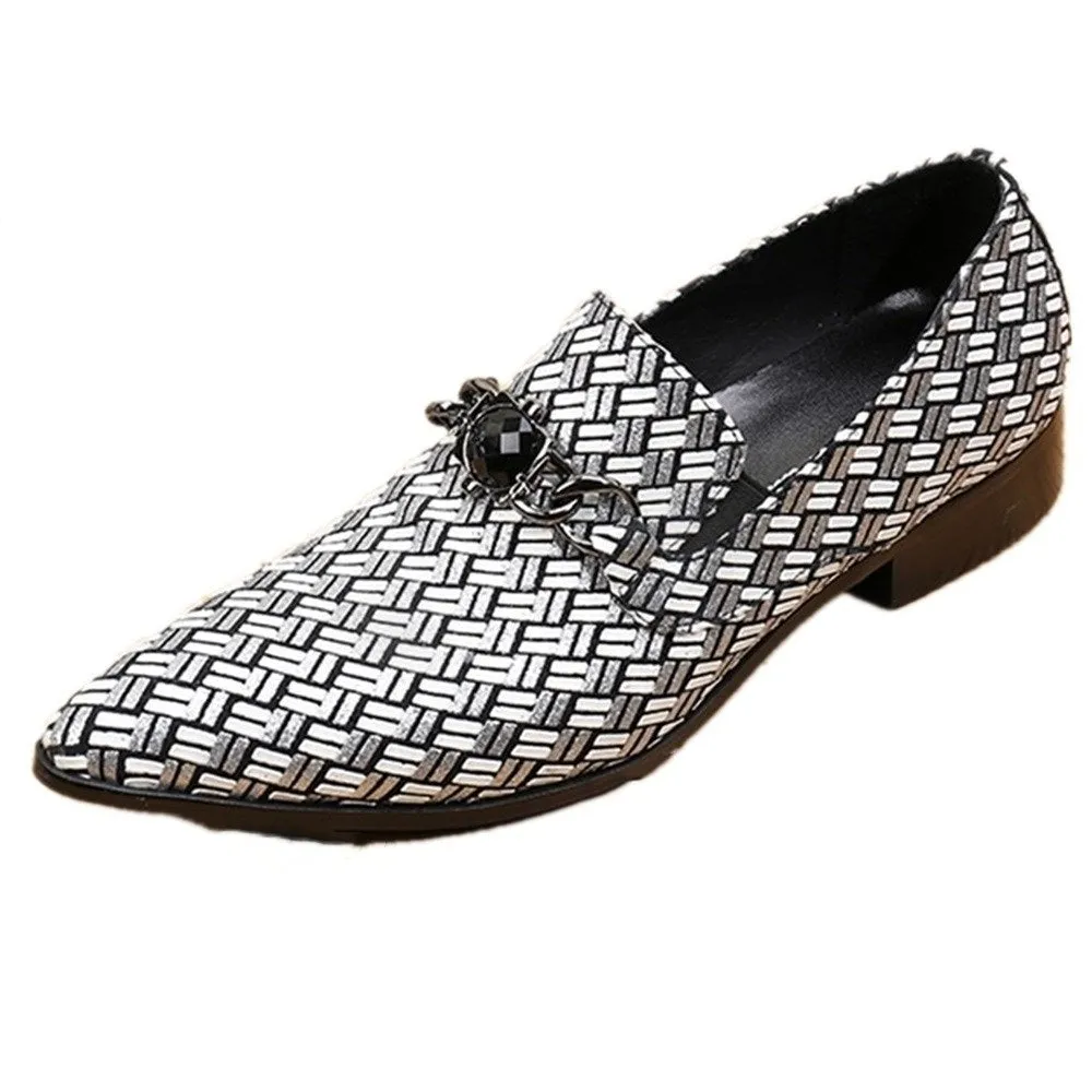 Men Slip On Pointed Oxford Shoes