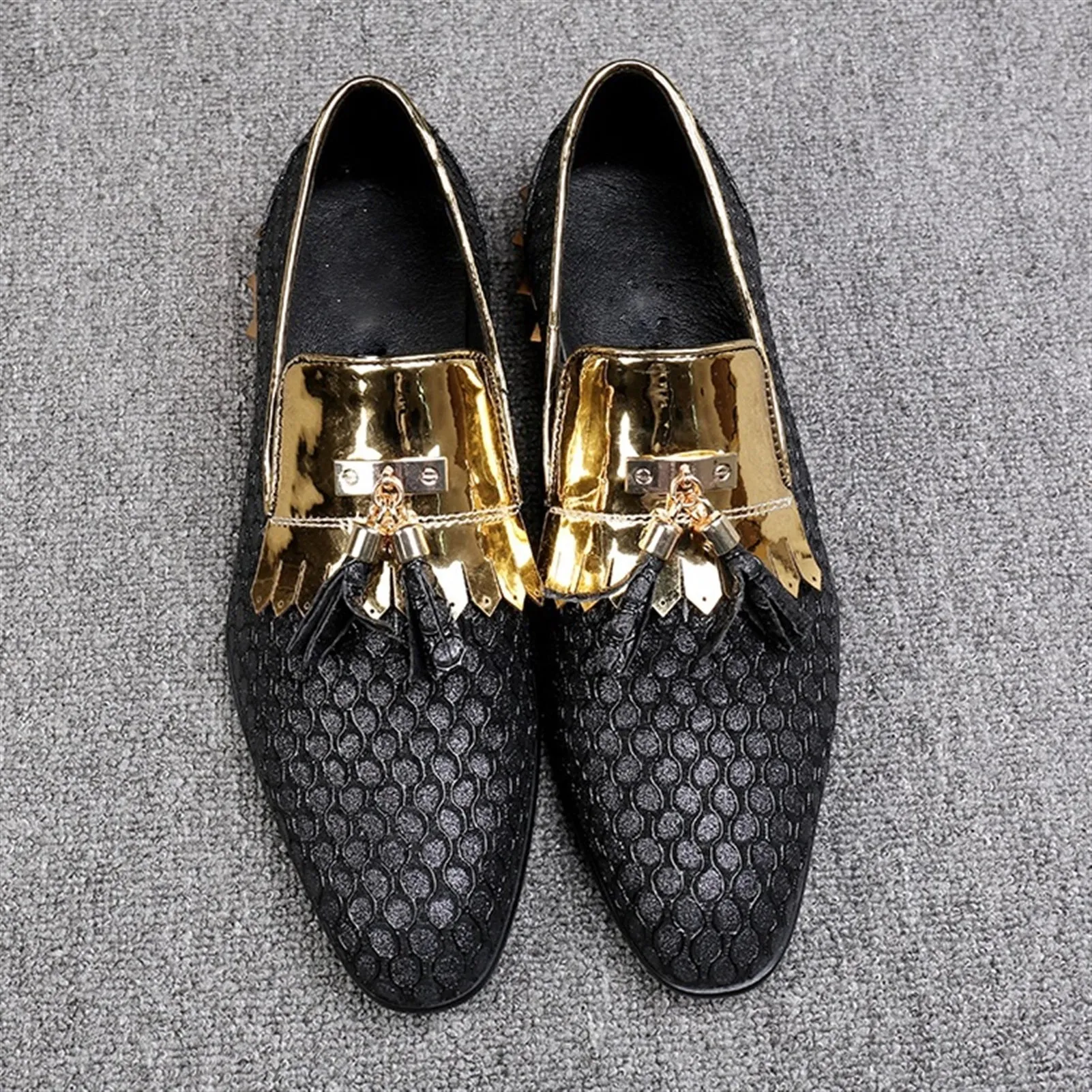 Mens 3CM Slip On Oxford Shoes