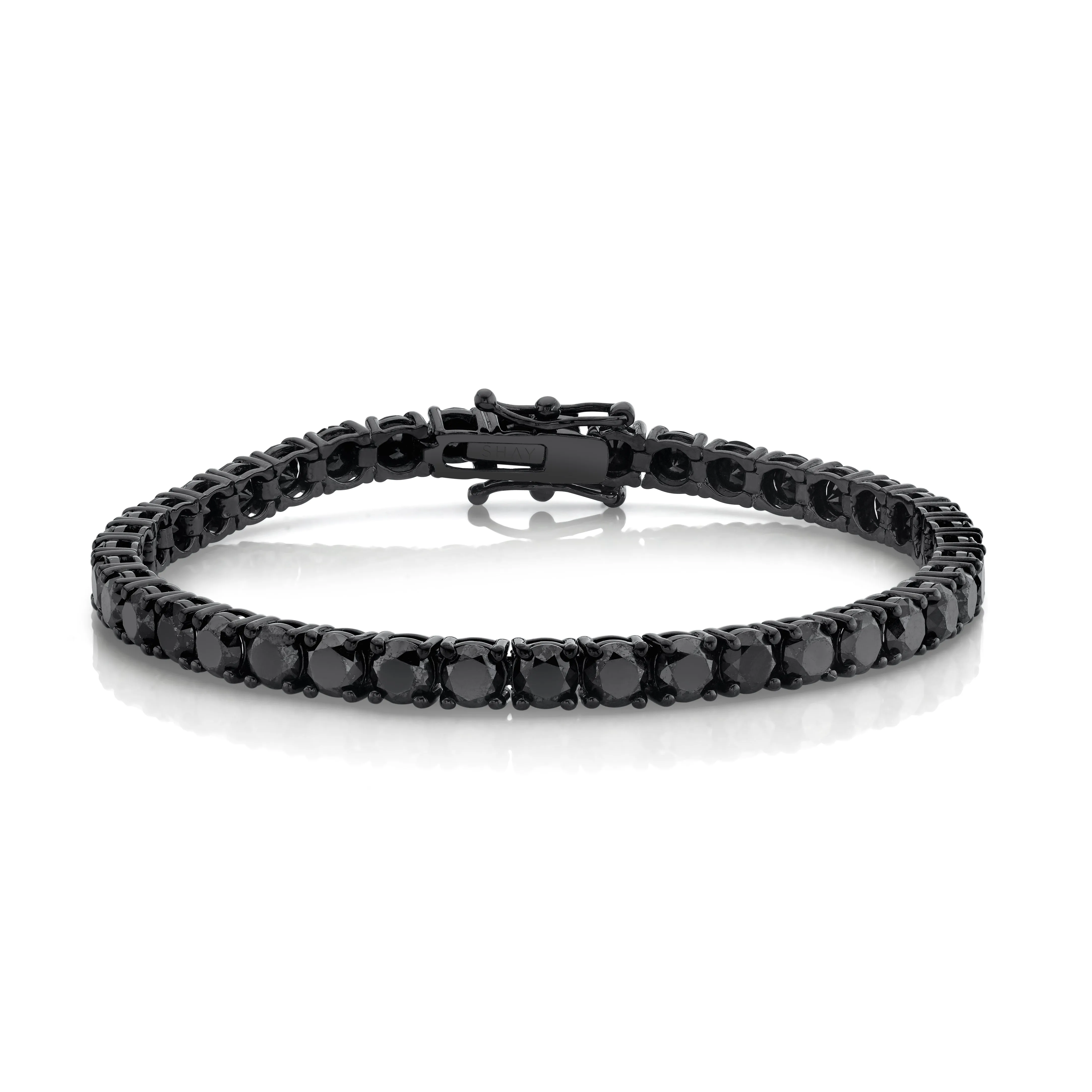 MEN'S BLACK DIAMOND TENNIS BRACELET