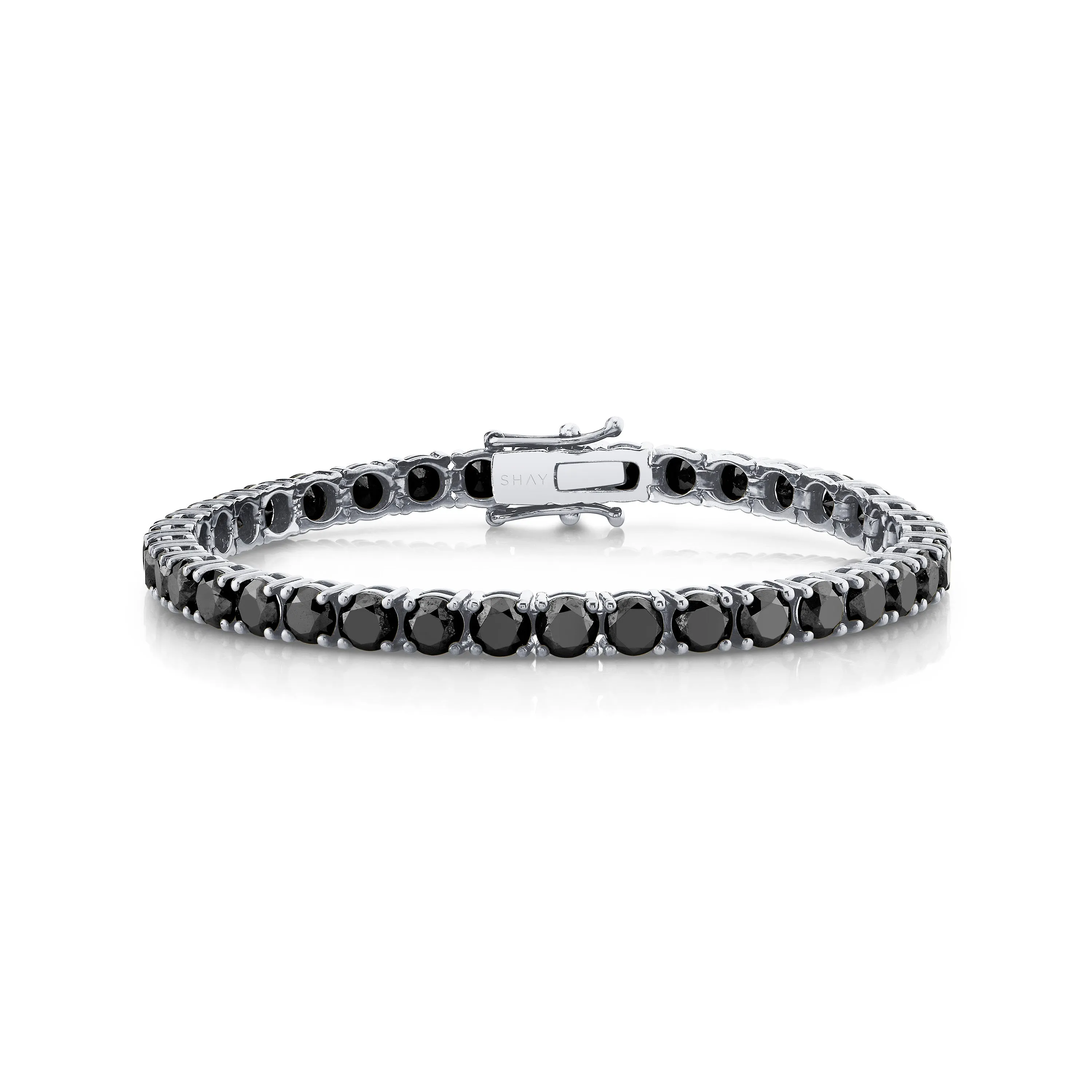 MEN'S BLACK DIAMOND TENNIS BRACELET