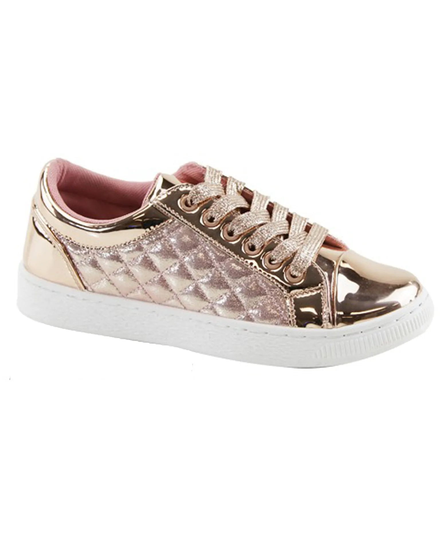 Metallic Round Toe Sneakers -Adult Sizes