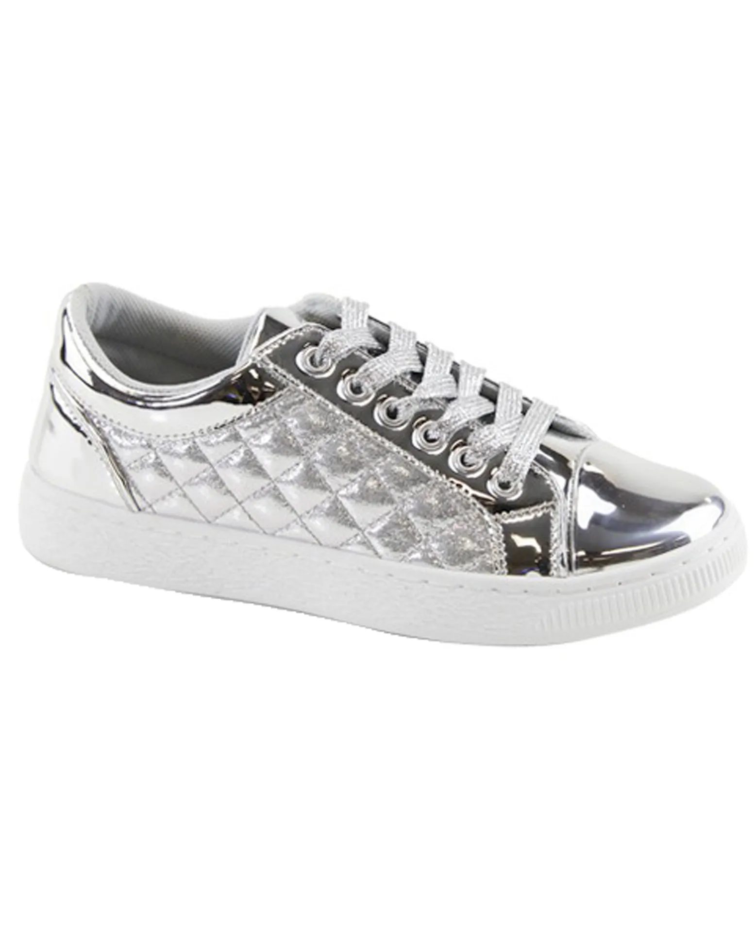 Metallic Round Toe Sneakers -Adult Sizes