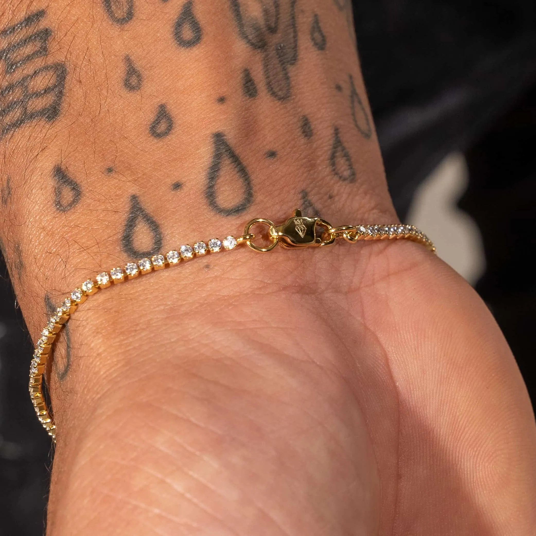 Micro Tennis Bracelet - Gold