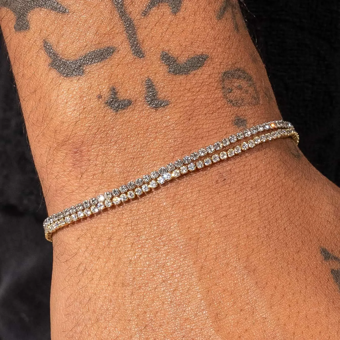 Micro Tennis Bracelet - Gold