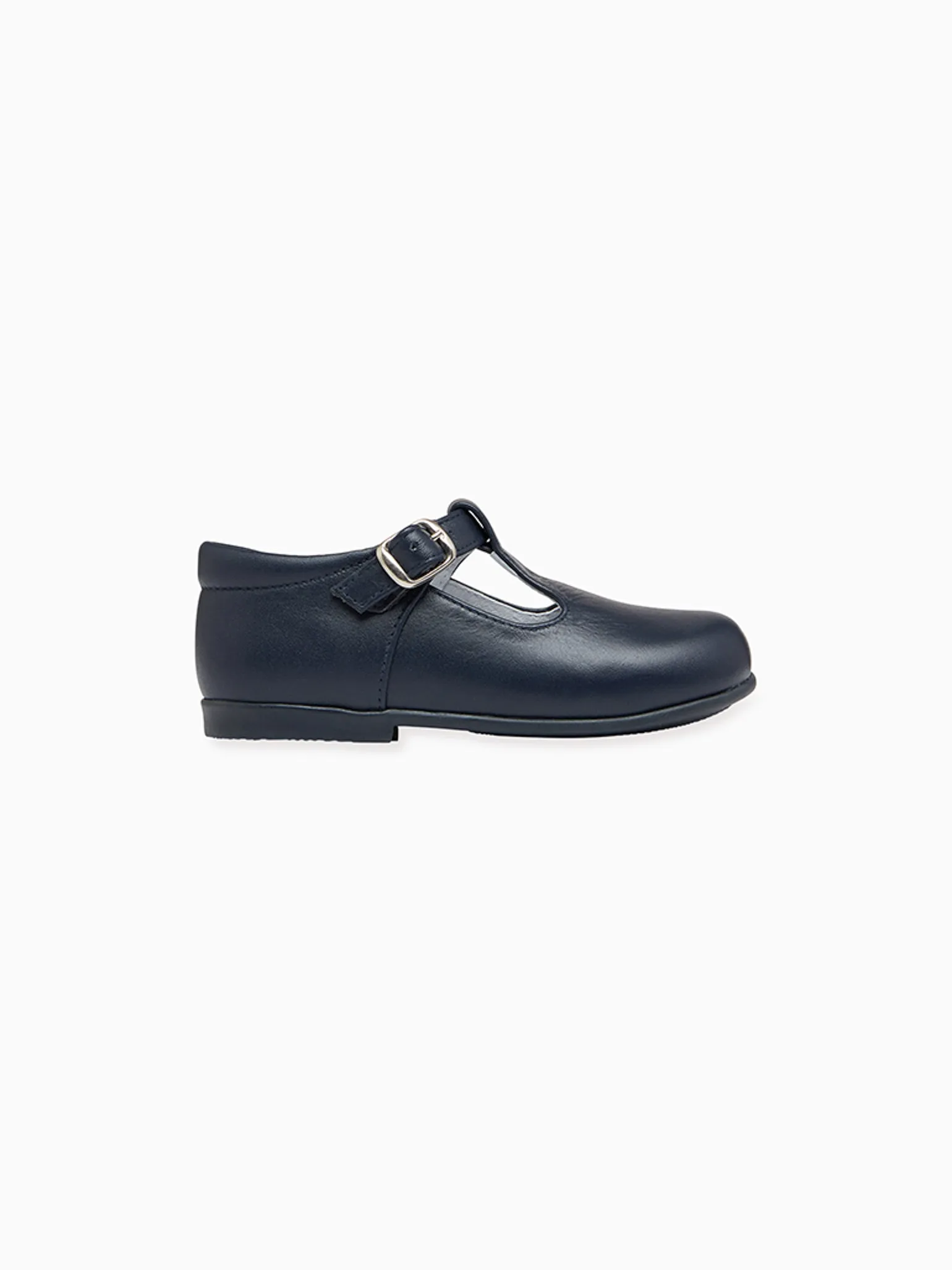 Navy Leather Toddler T-Bar Shoes