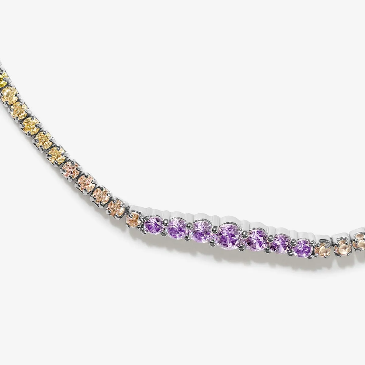 Nitish rainbow tennis bracelet