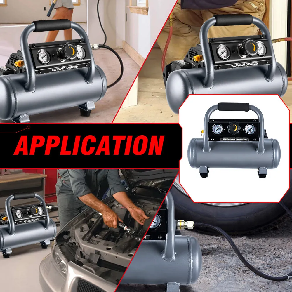 ONEVAN 1/2HP 0.7SCFM 4L Capacity Oil-free Portable Compact Air Compressor | For Makita 18V Battery