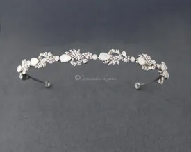 Opal Crystals Wedding Headband