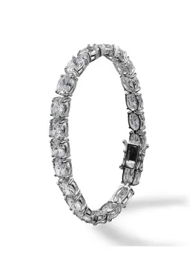 Oval CZ Tennis Bracelet