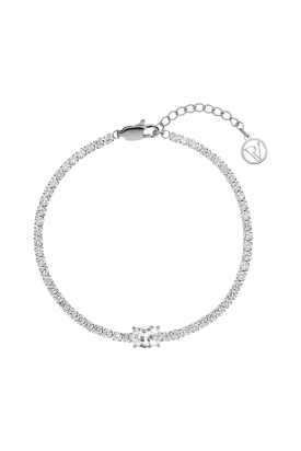 Oval Tennis Bracelet Silver