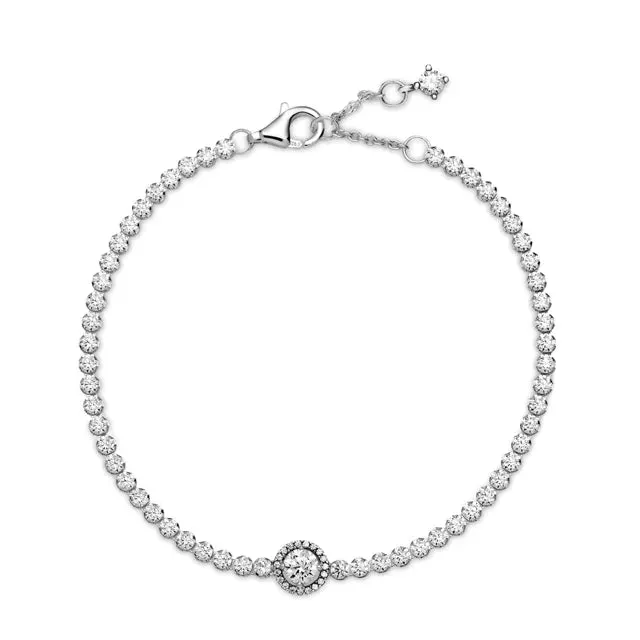 Pandora Sparkling Halo Tennis Bracelet