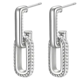 Reriti Intensity Stainless steel Silver Lets Link Earrings