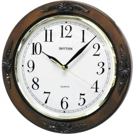 Rhythm Vintage Style Wall Clock Brown CMG938NR06