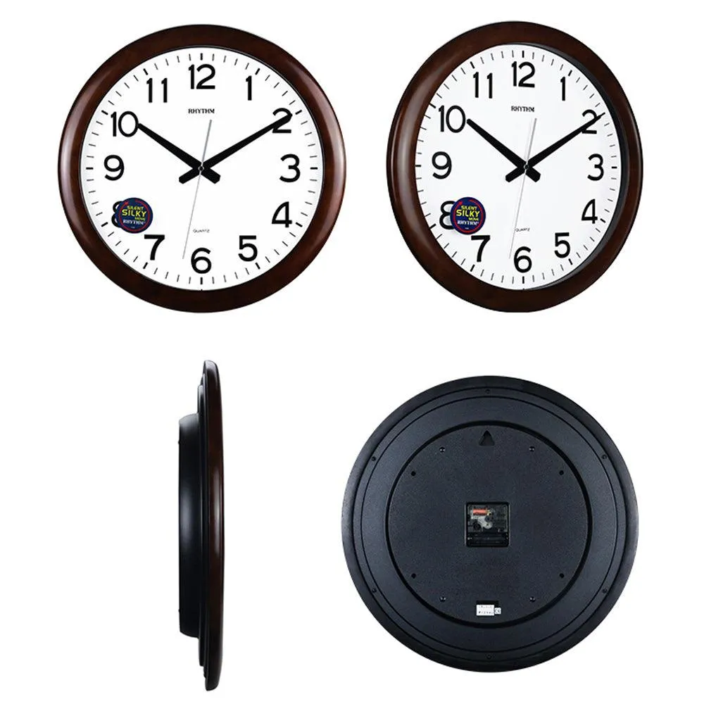 Rhythm Wooden Frame Wall Clock CMG919NR06