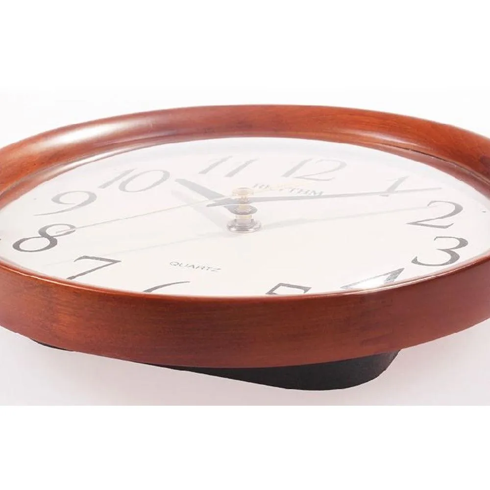 Rhythm Wooden Wall Clock CMG964NR06