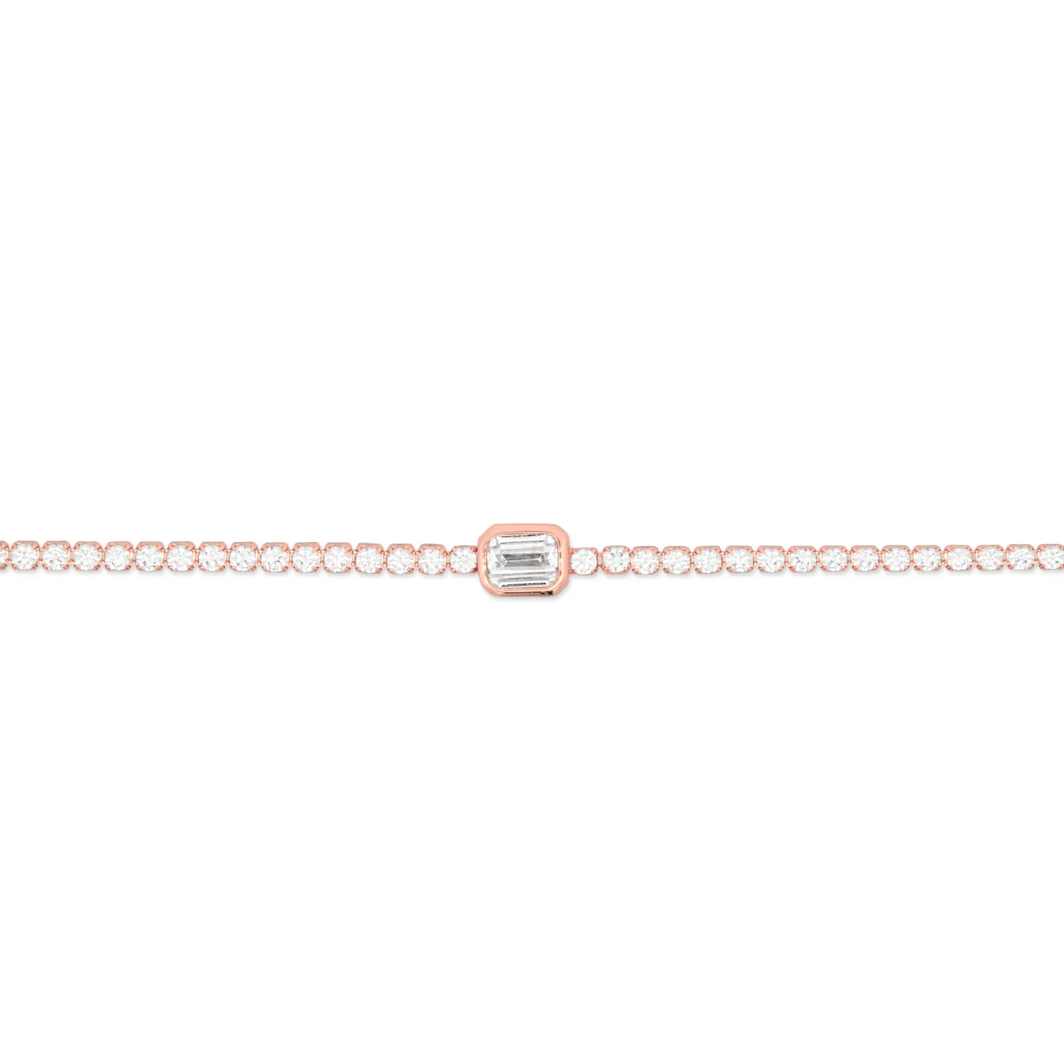 Rose Gold Blanca Tennis Bracelet