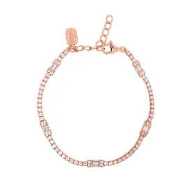 Rose Gold Claribelle Tennis Bracelet