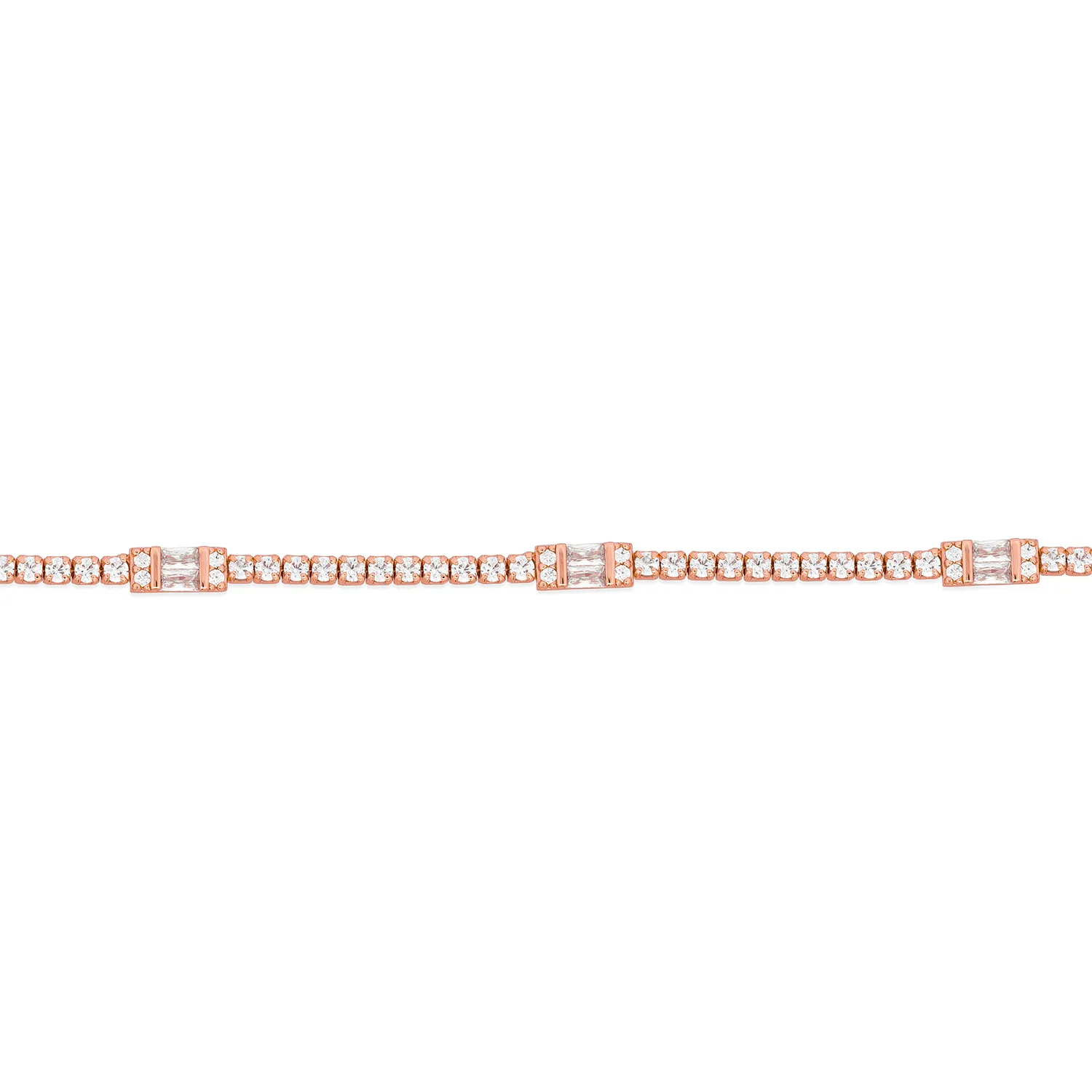 Rose Gold Claribelle Tennis Bracelet