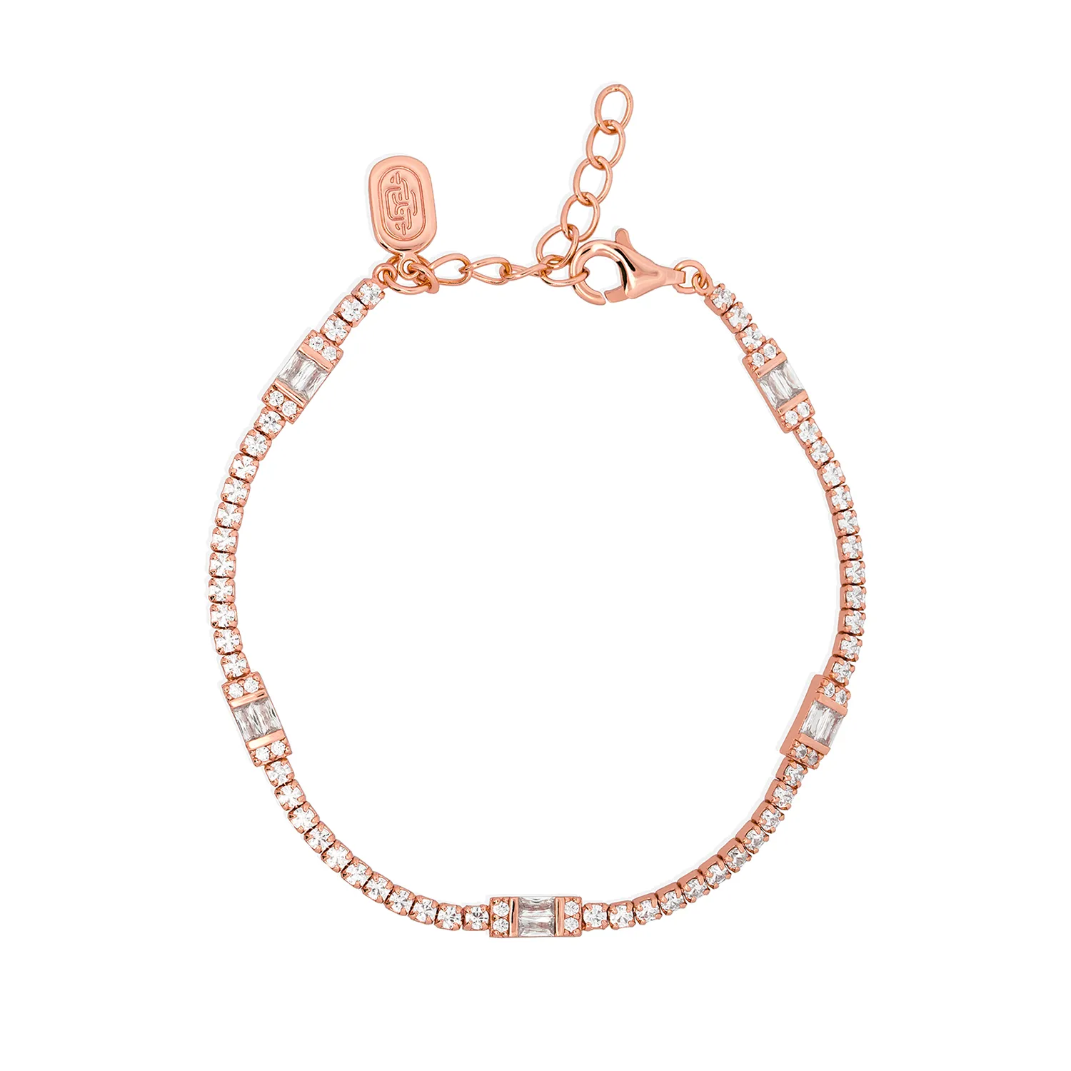 Rose Gold Claribelle Tennis Bracelet