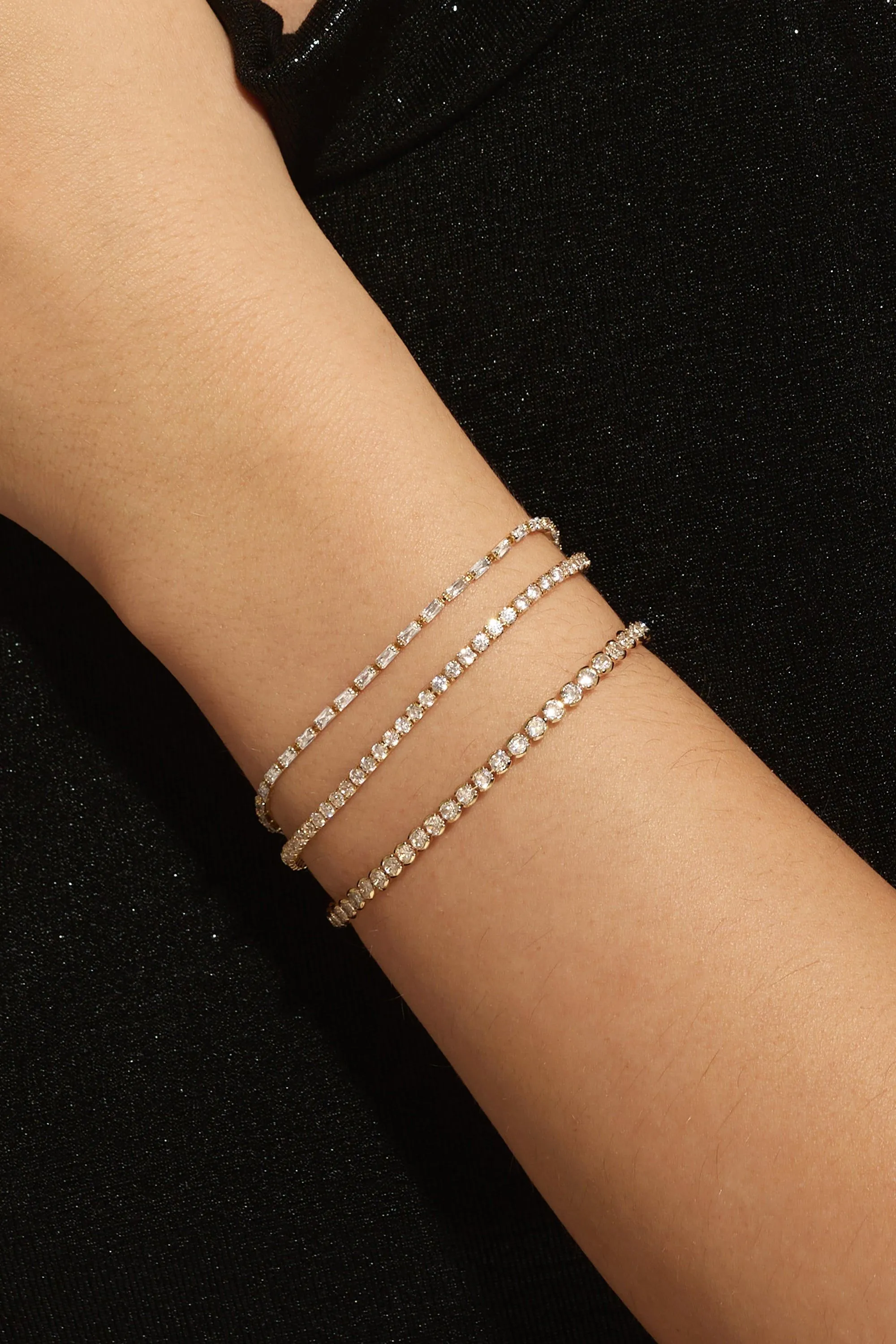 Round CZ Tennis Bracelet